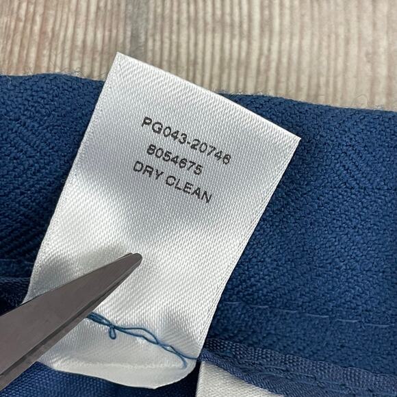 Pendleton Skirt Womens 8 Blue 100% Virgin Wool Fully Lined Straight USA Made VTG - Picture 5 of 11